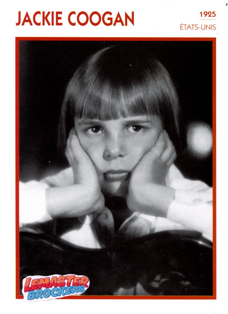 FICHE DE STAR JACKIE COOGAN - 1925 - FICHE CINÉMA