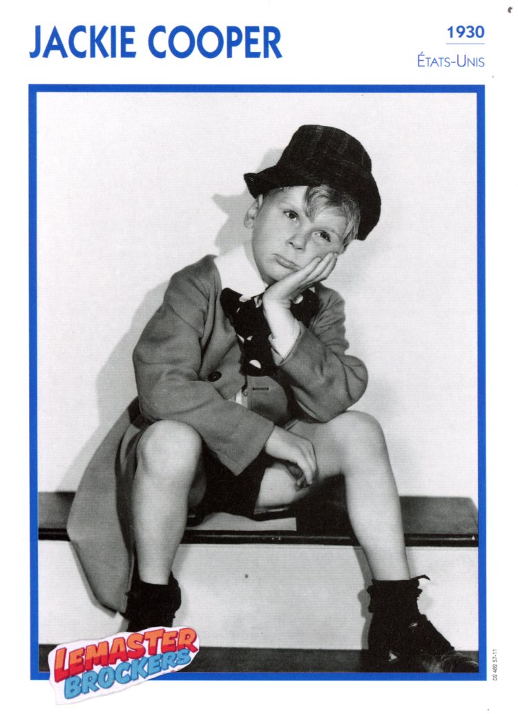 FICHE DE STAR JACKIE COOPER - 1930
