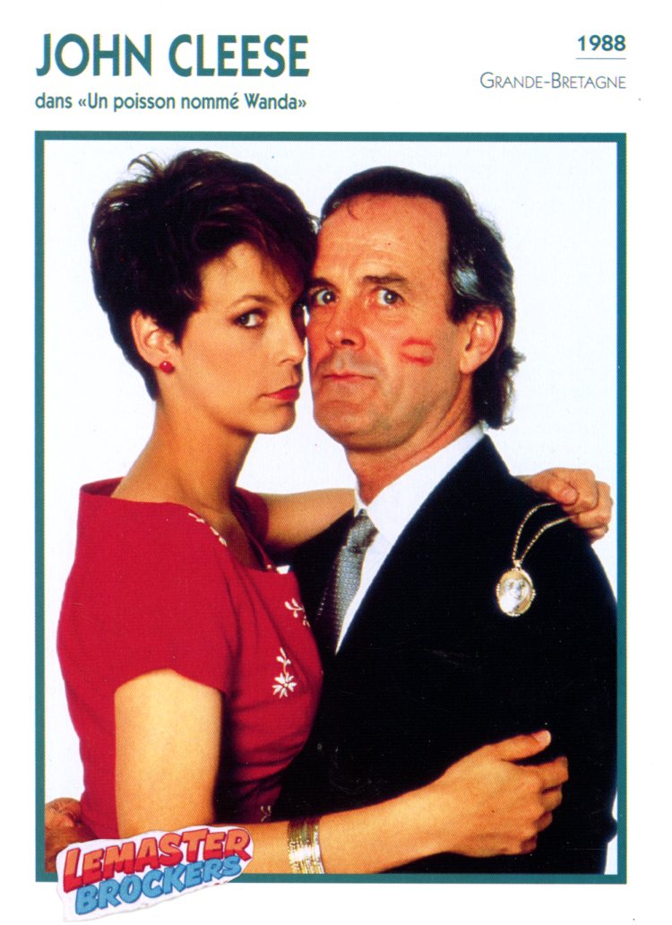 FICHE DE STAR JOHN CLEESE DANS UN POISSON NOMME WANDA - 1988