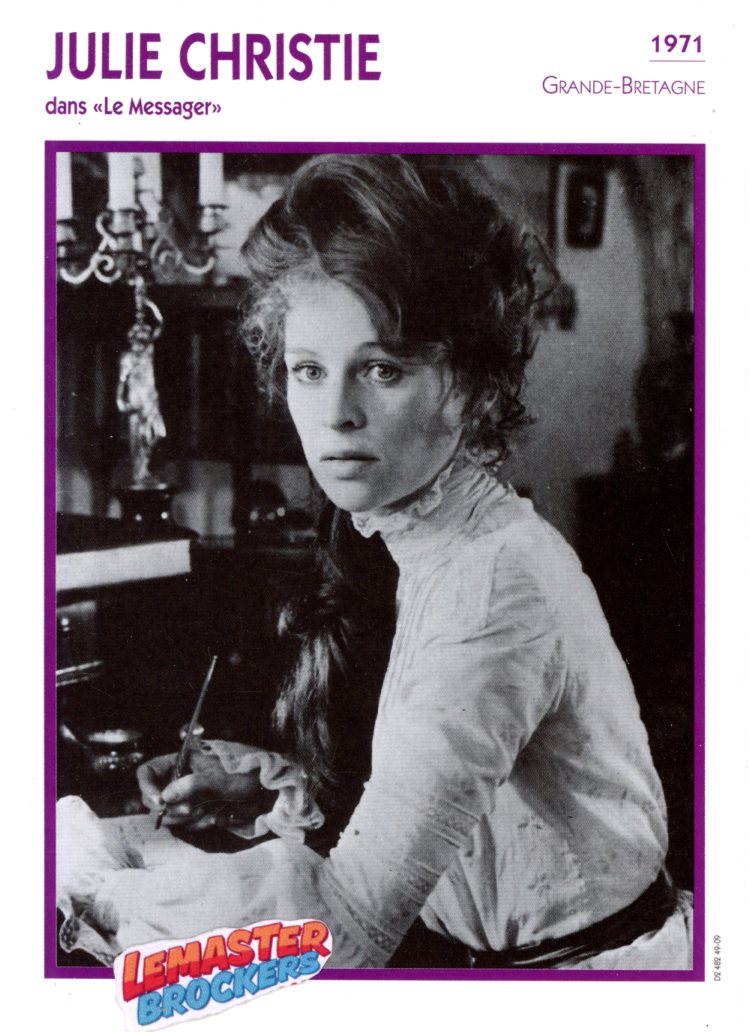FICHE ACTRICE JULIE CHRISTIE DANS LE MESSAGER - 1971