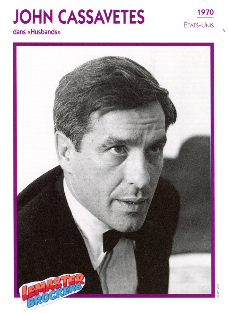 FICHE JOHN CASSAVETES DANS HUSBANDS - 1970 - FICHE CINÉMA