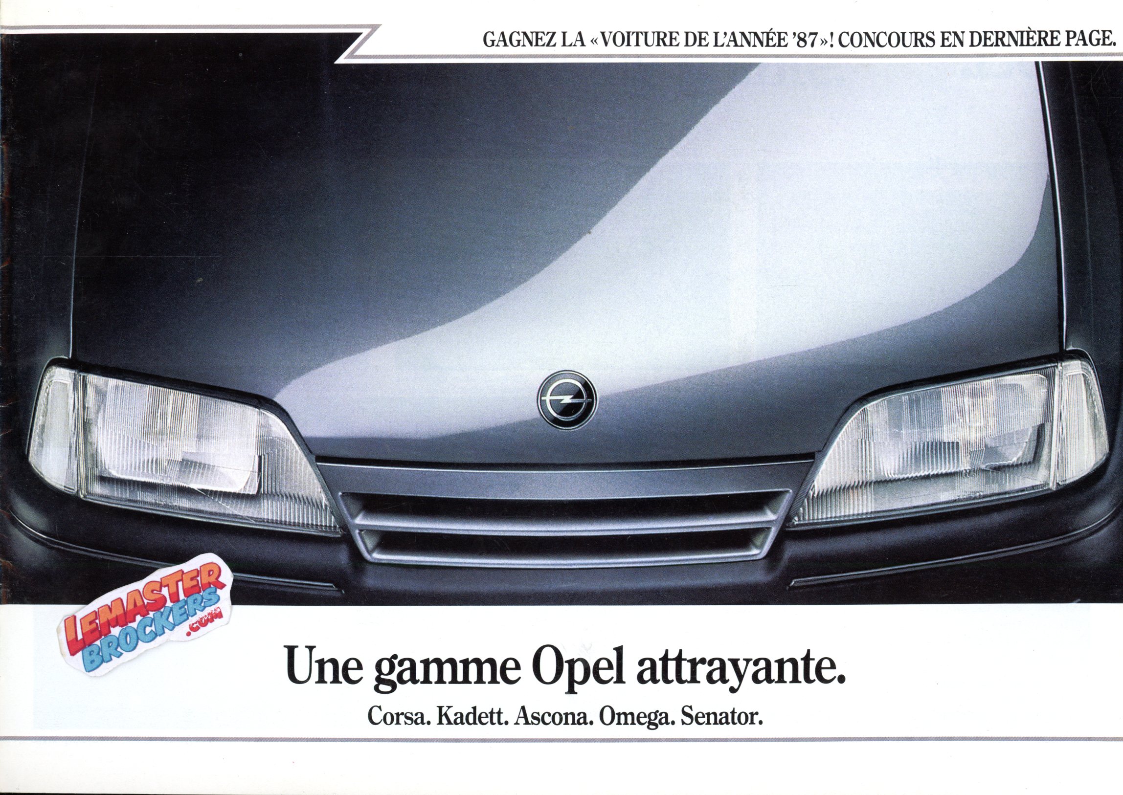 BROCHURE OPEL CORSA KADETT ASCONA OMEGA SENATOR
