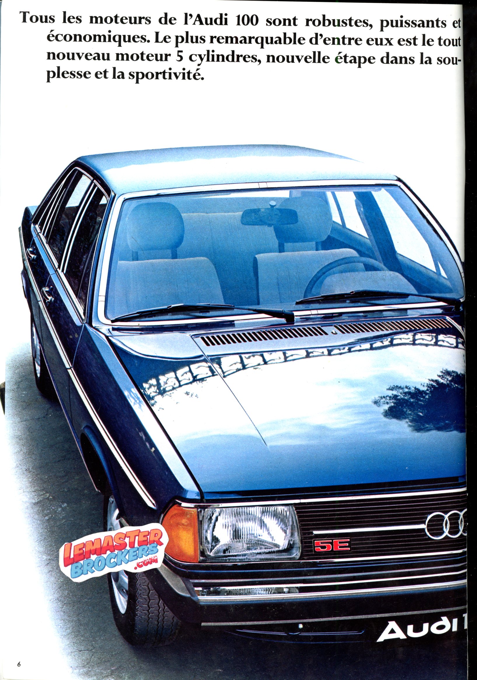 BROCHURE AUDI 100 L GLS GL-5E - 1978