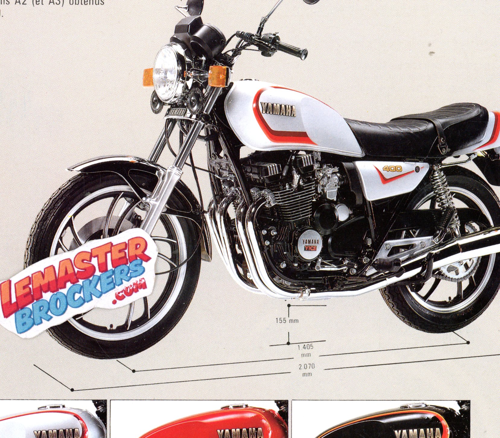 BROCHURE MOTO YAMAHA XJ 400 XJ400  - 1981