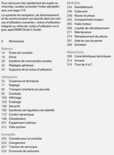 NOTICE BMW SERIE 3 F30 BERLINE 2015 A 2018