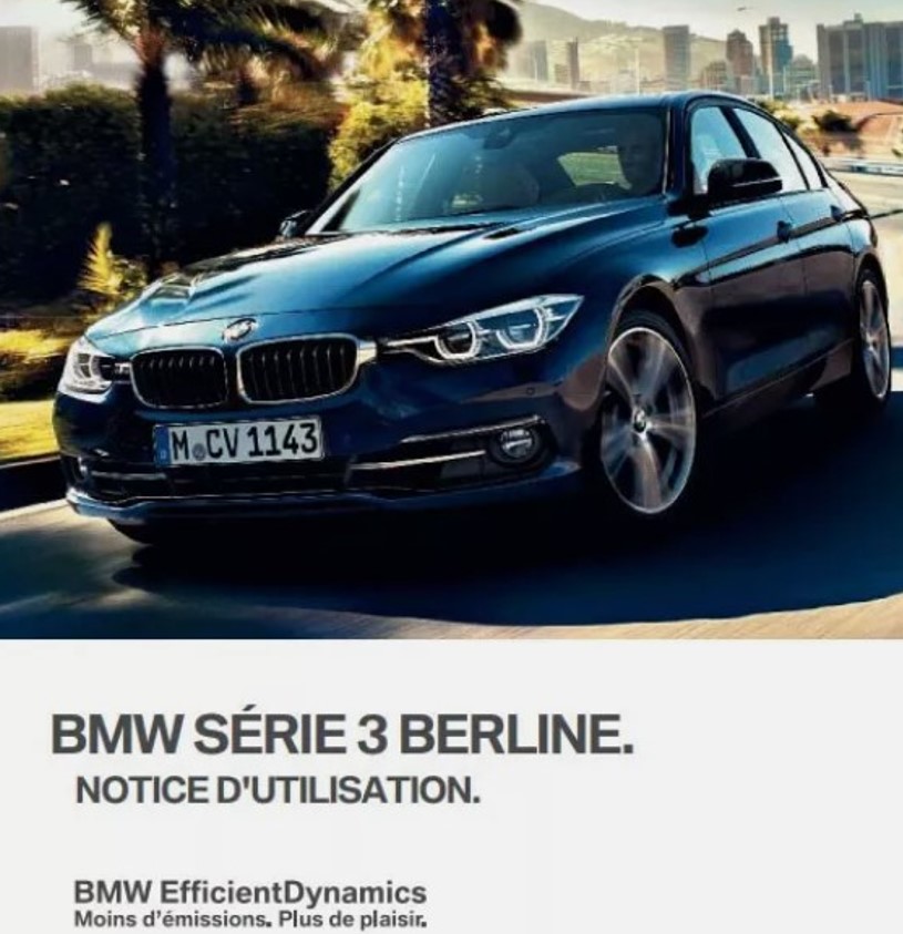 NOTICE BMW SERIE 3 F30 BERLINE 2015 A 2018
