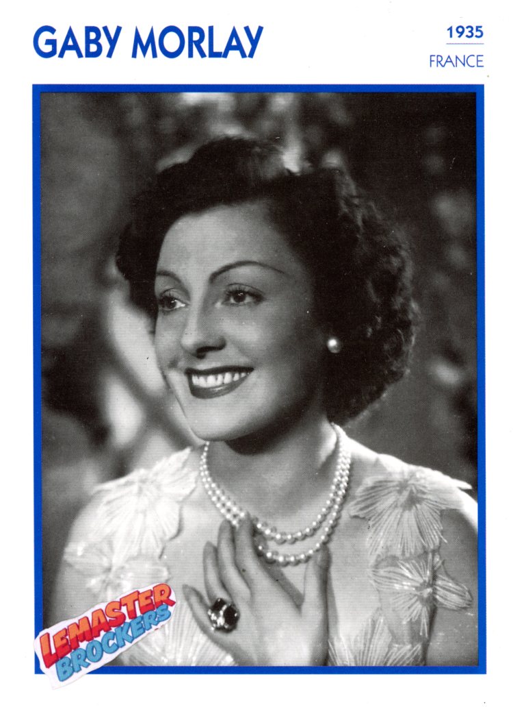 FICHE ACTRICE GABY MORLAY - 1935
