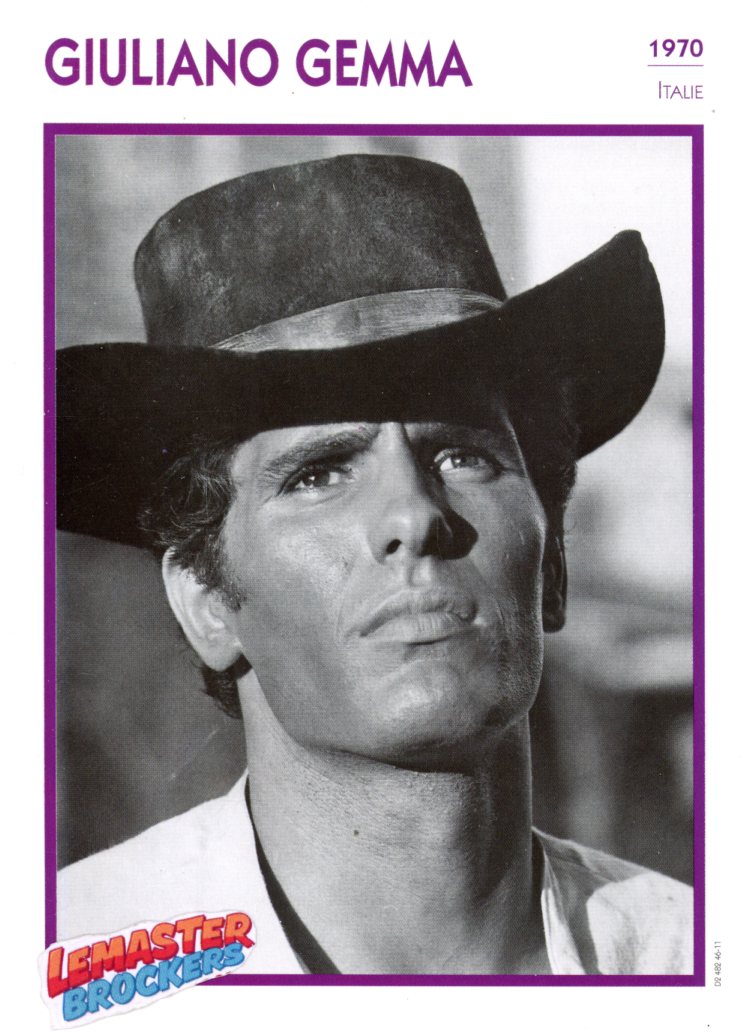 FICHE ACTEUR GIULIANO GEMMA - 1970