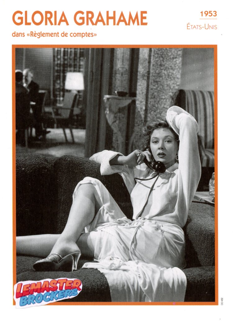FICHE GLORIA GRAHAME DANS REGLEMENT DE COMPTES - 1953
