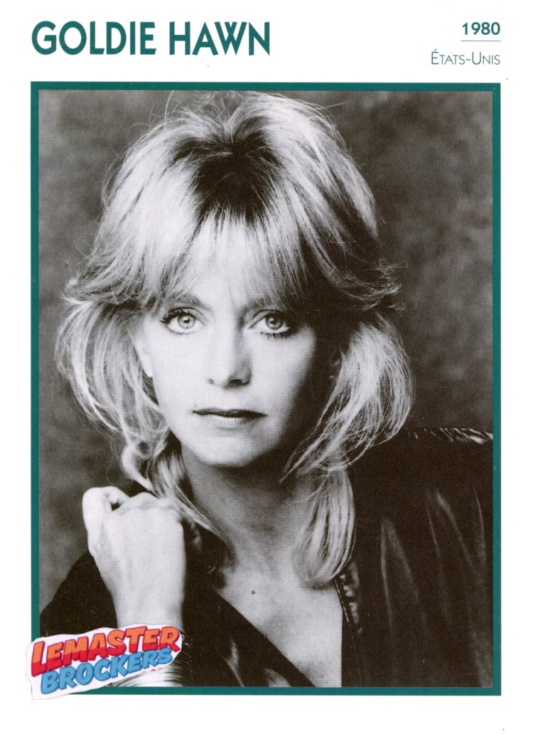 FICHE ACTRICE GOLDIE HAWN - 1980