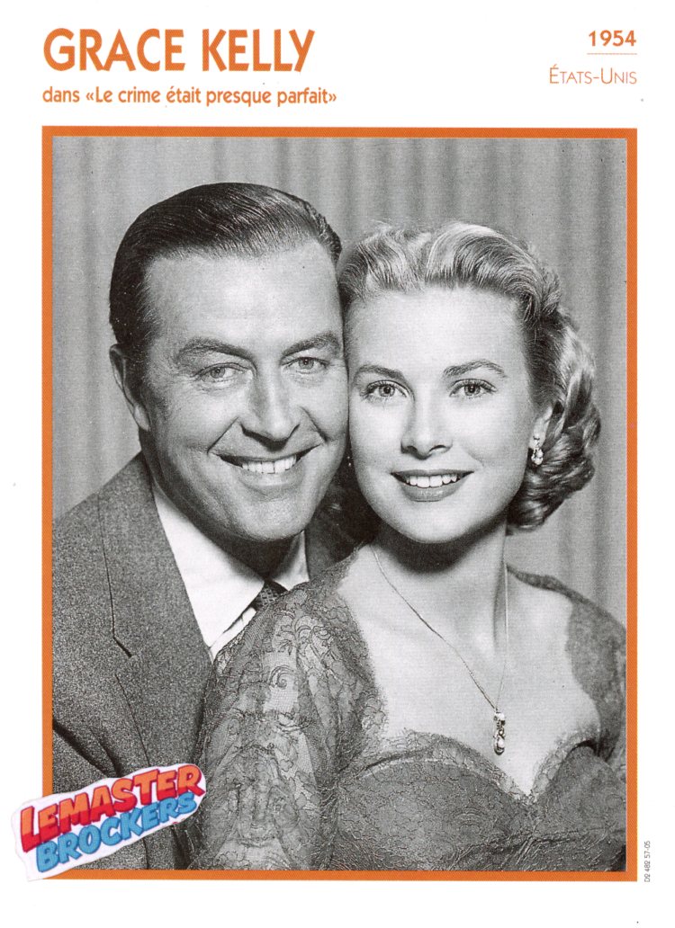 FICHE GRACE KELLY DANS LE CRIME ETAIT PRESQUE PARFAIT - 1954