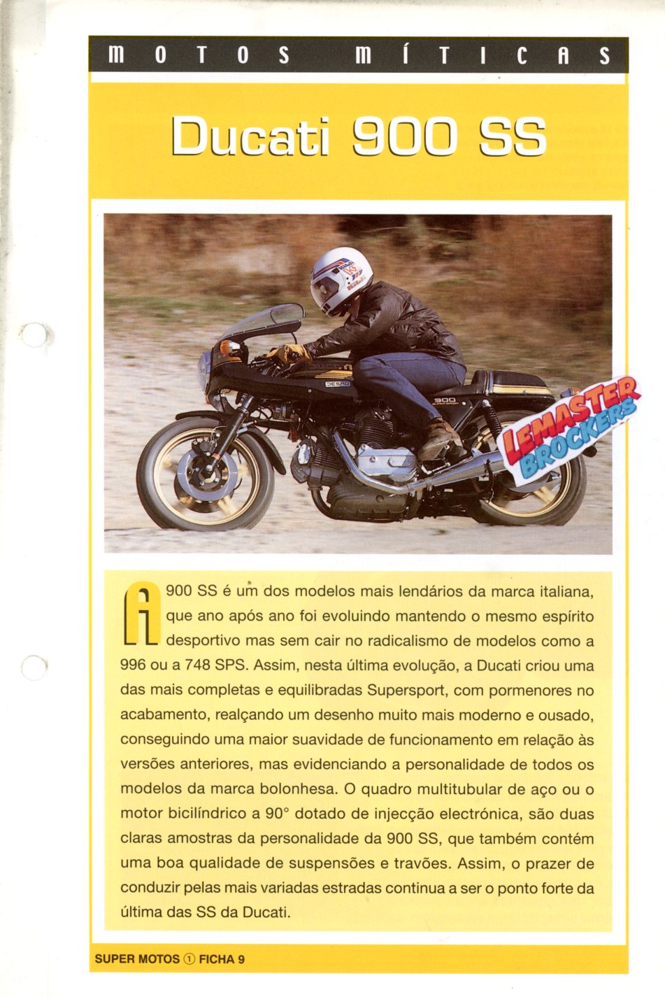 FICHE MOTO DUCATI 900SS