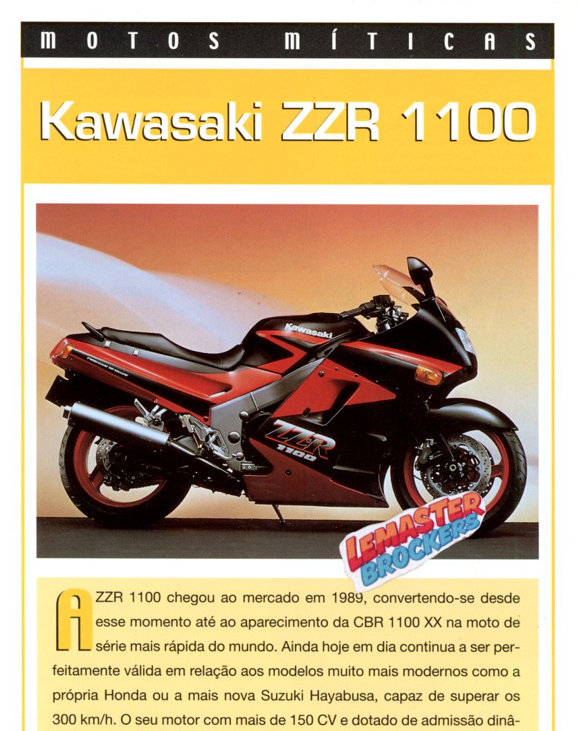 FICHE MOTO KAWASAKI ZZR 1100