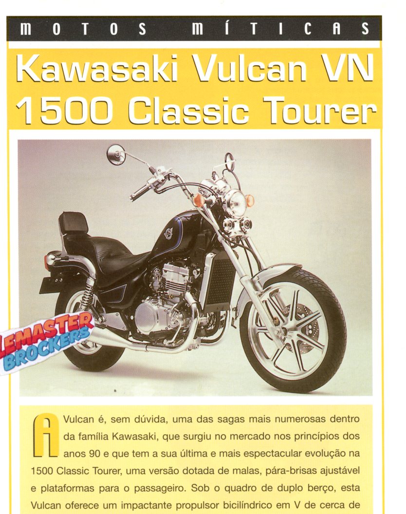 FICHE MOTO KAWASAKI VULCAN VN 1500 CLASSIC TOURER