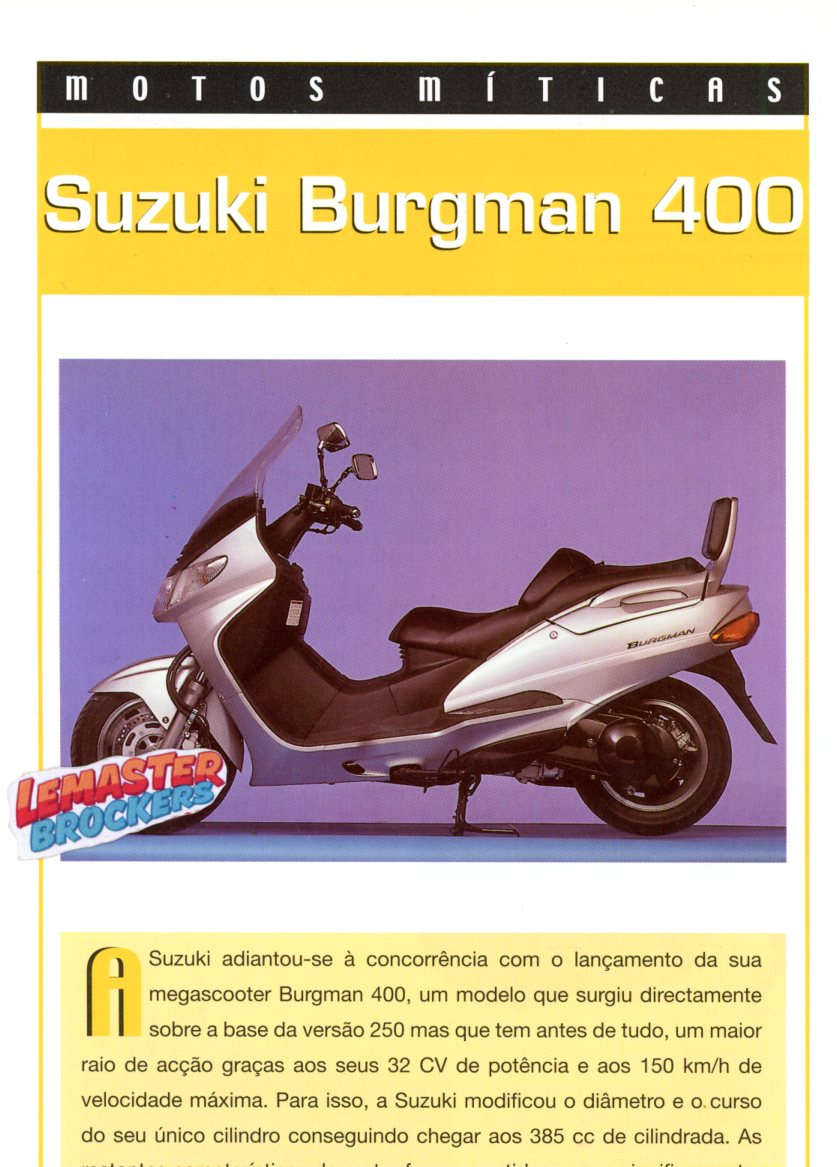 FICHE SCOOTER SUZUKI BURGMAN 400