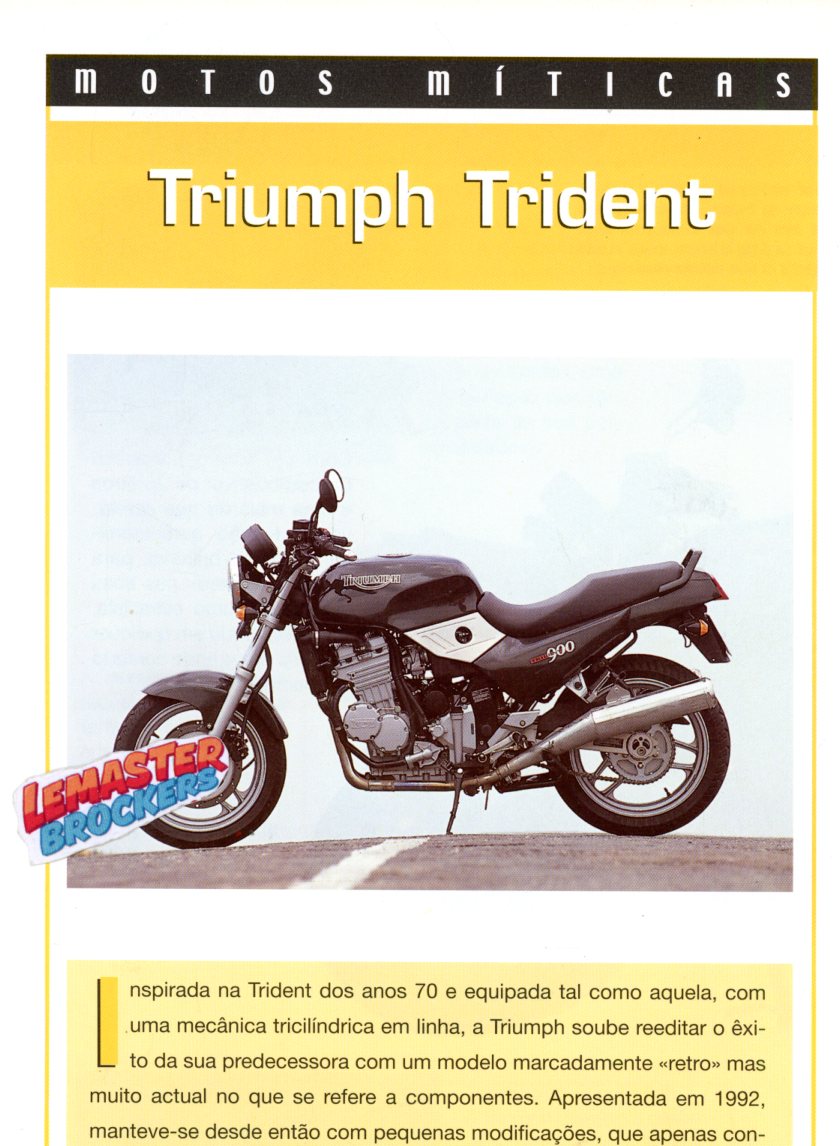 FICHE MOTO TRIUMPH TRIDENT