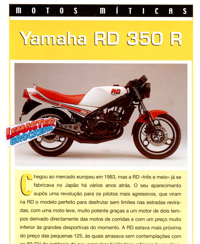 FICHE MOTO YAMAHA RD 350 R