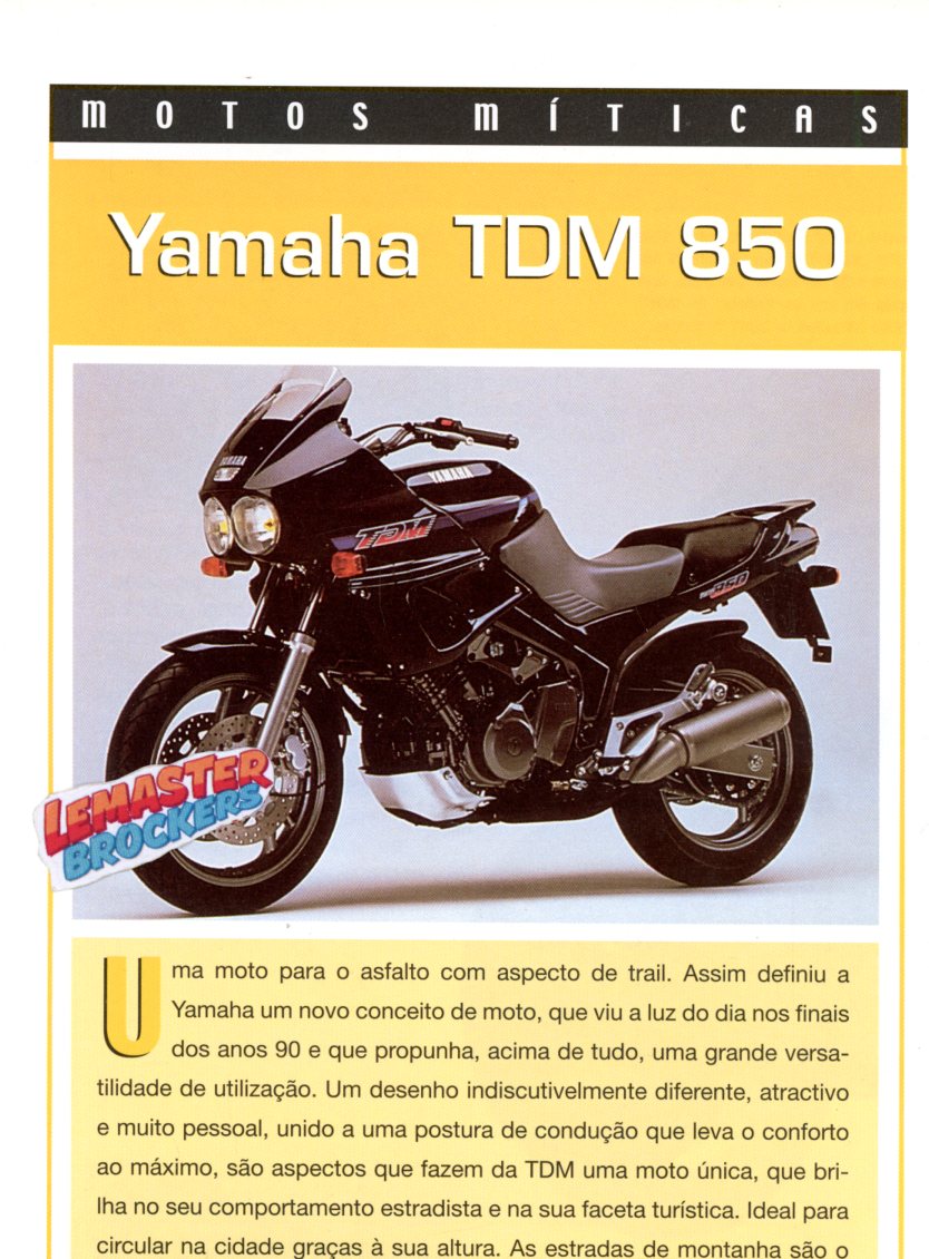 FICHE MOTO YAMAHA TDM 850