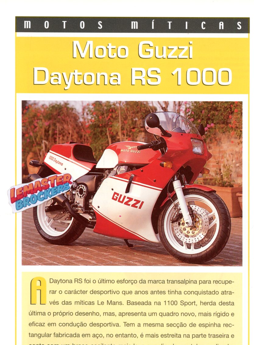 FICHE MOTO-GUZZI DAYTONA RS1000