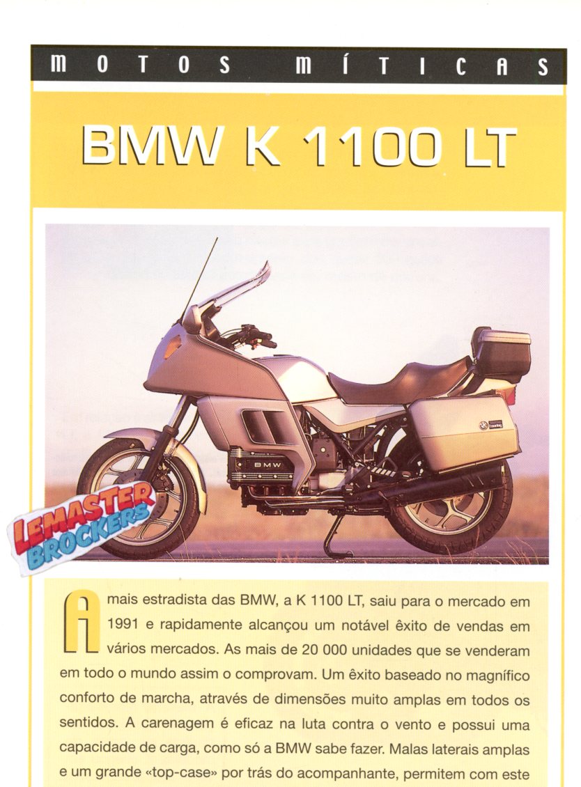 FICHE MOTO BMW K 1100 LT