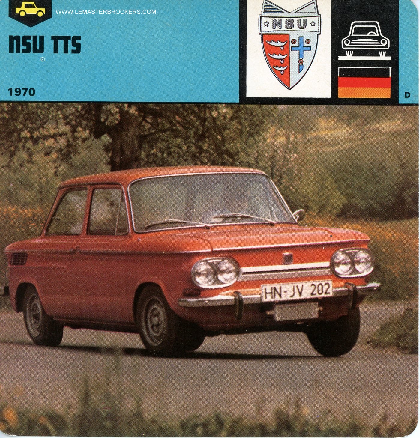 FICHE NSU TTS-CARS-CARD-LEMASTERBROCKERS