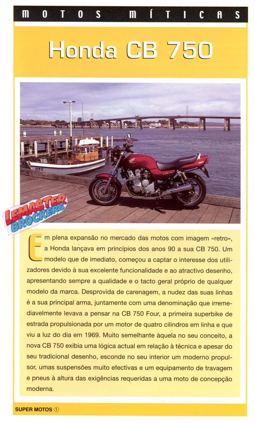 FICHE MOTO HONDA CB750