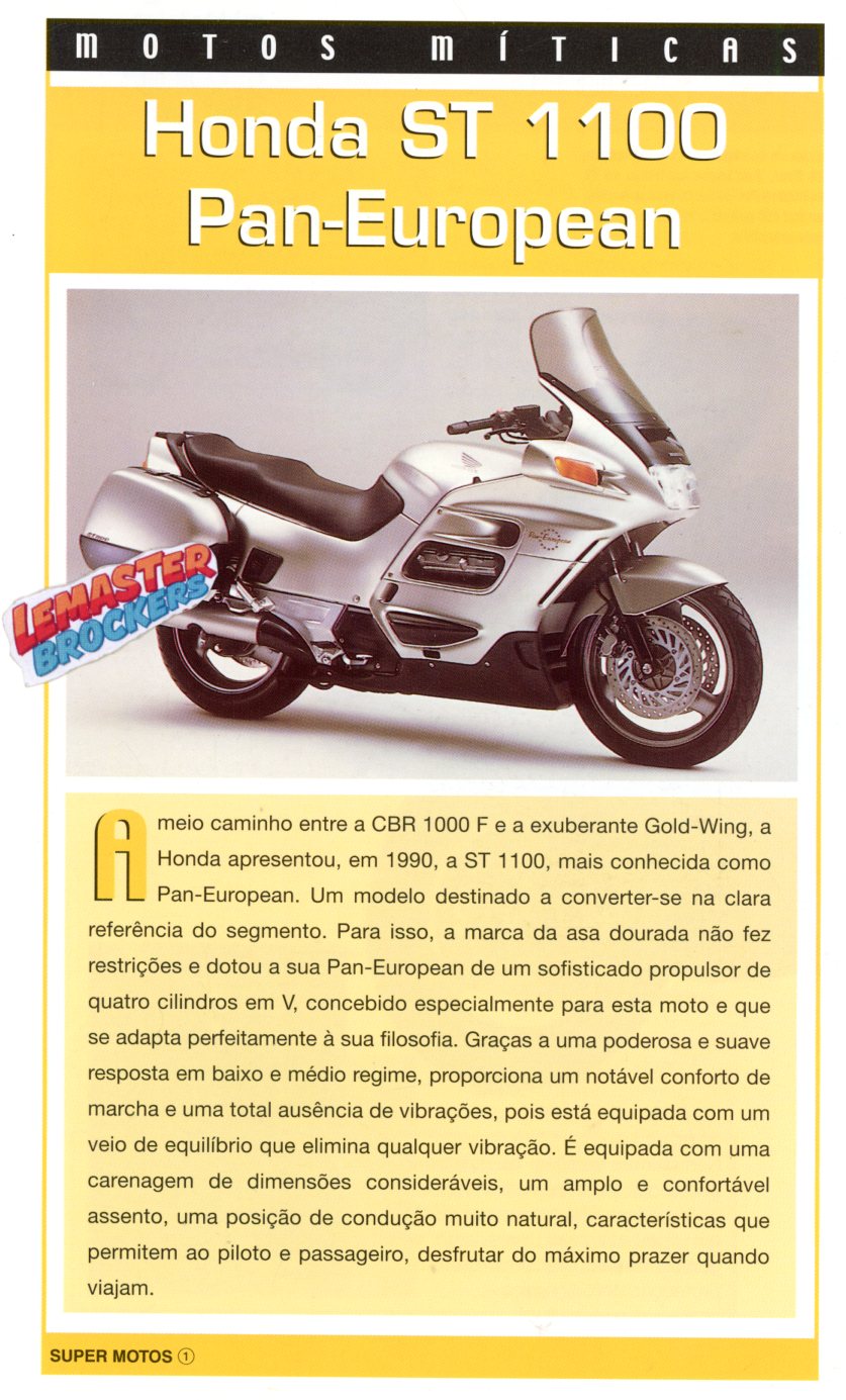 FICHE MOTO HONDA ST1100 PAN-EUROPEAN