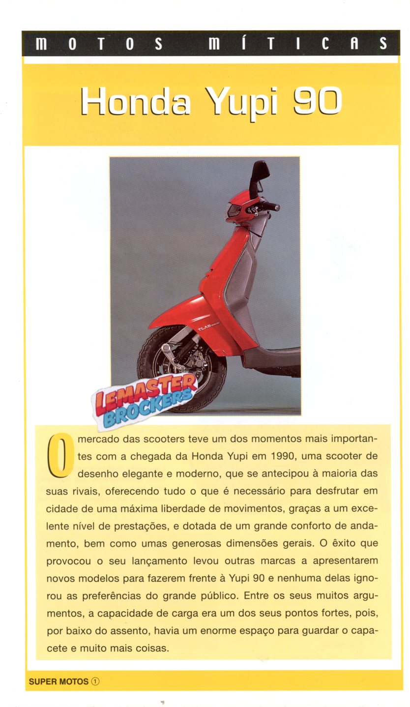 FICHE SCOOTER HONDA YUPI 90