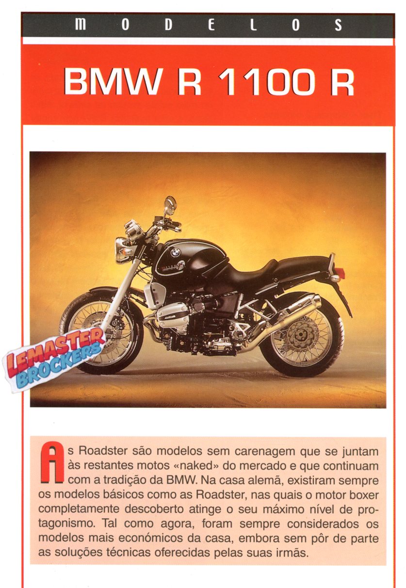 FICHE MOTO BMW R1100R