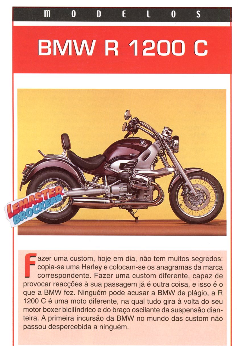FICHE MOTO BMW R1200 C