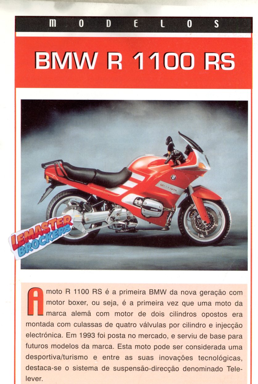 FICHE MOTO BMW R1100 RS