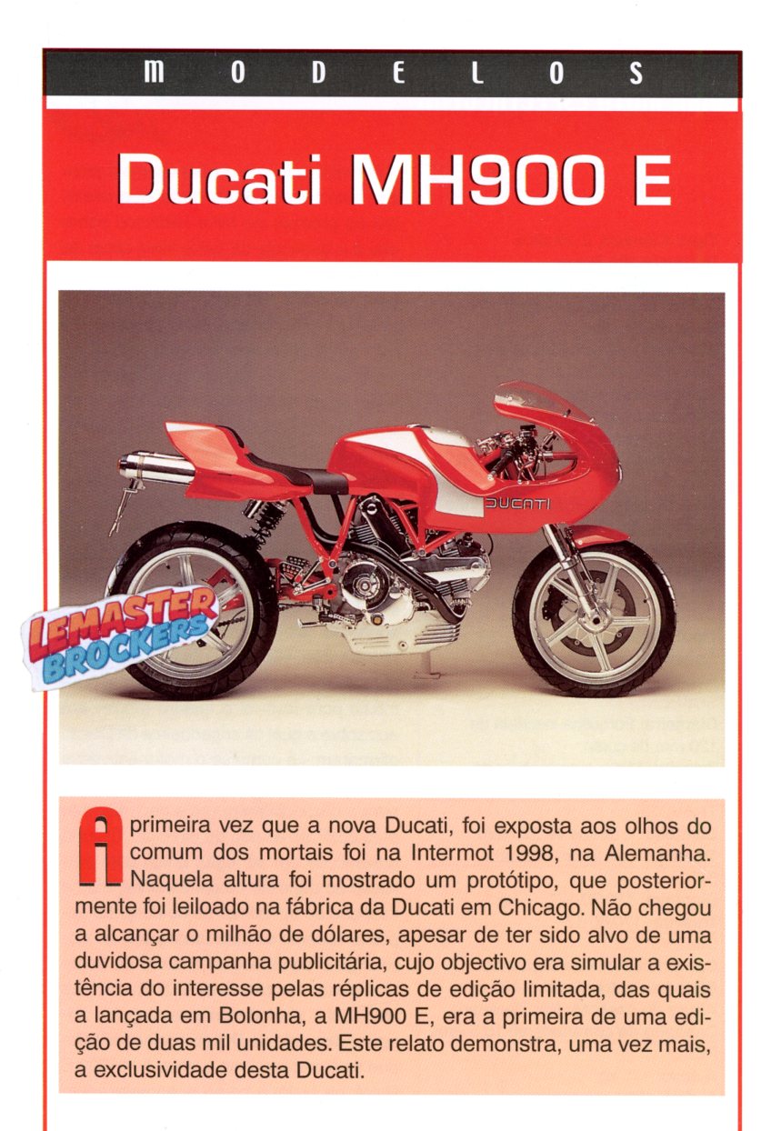 FICHE MOTO DUCATI MH900 E