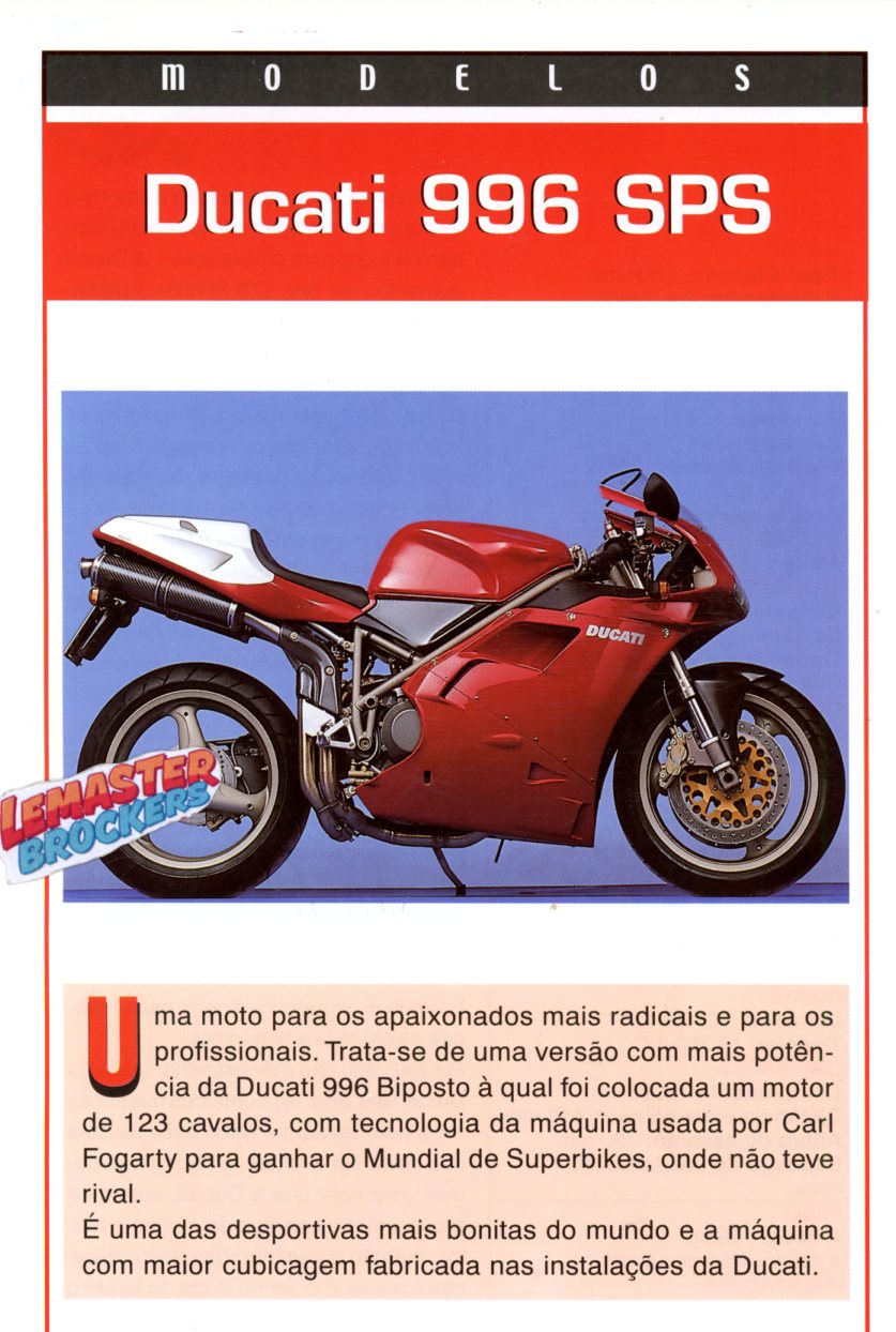 FICHE MOTO DUCATI 996 SPS