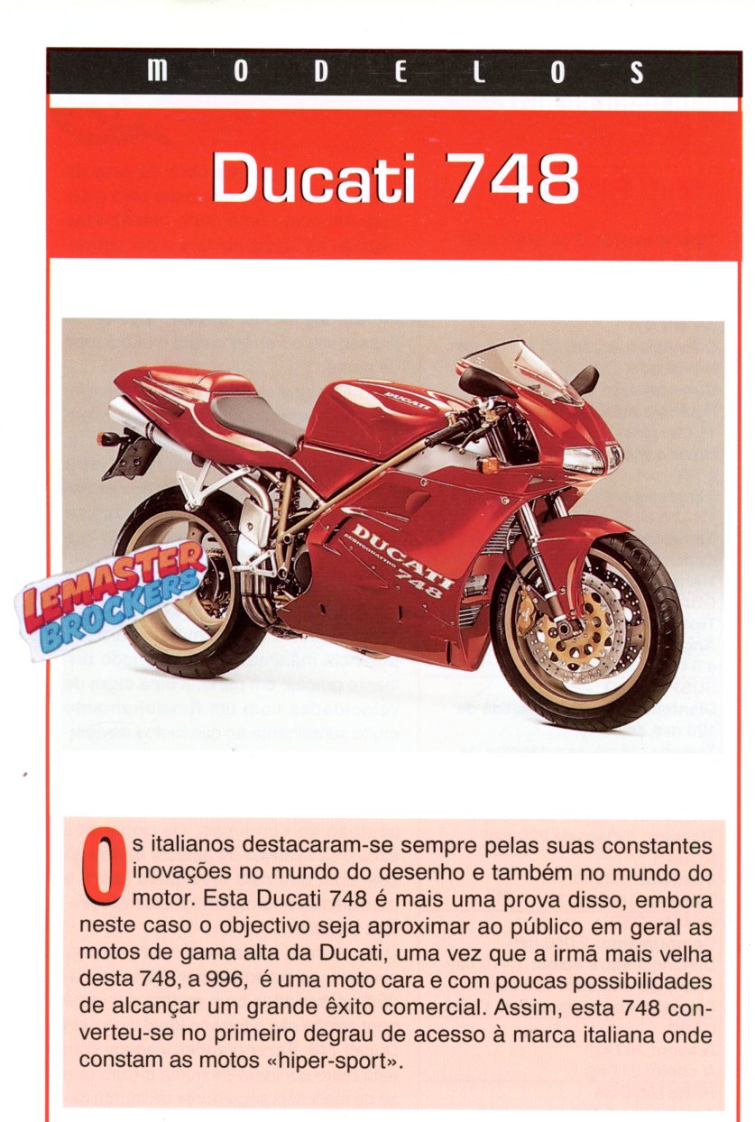 FICHE MOTO DUCATI 748