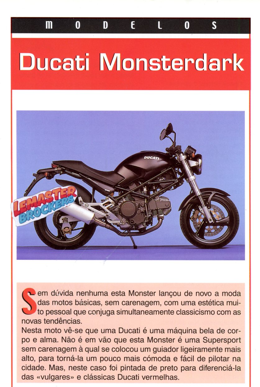 FICHE MOTO DUCATI MONSTERDARK