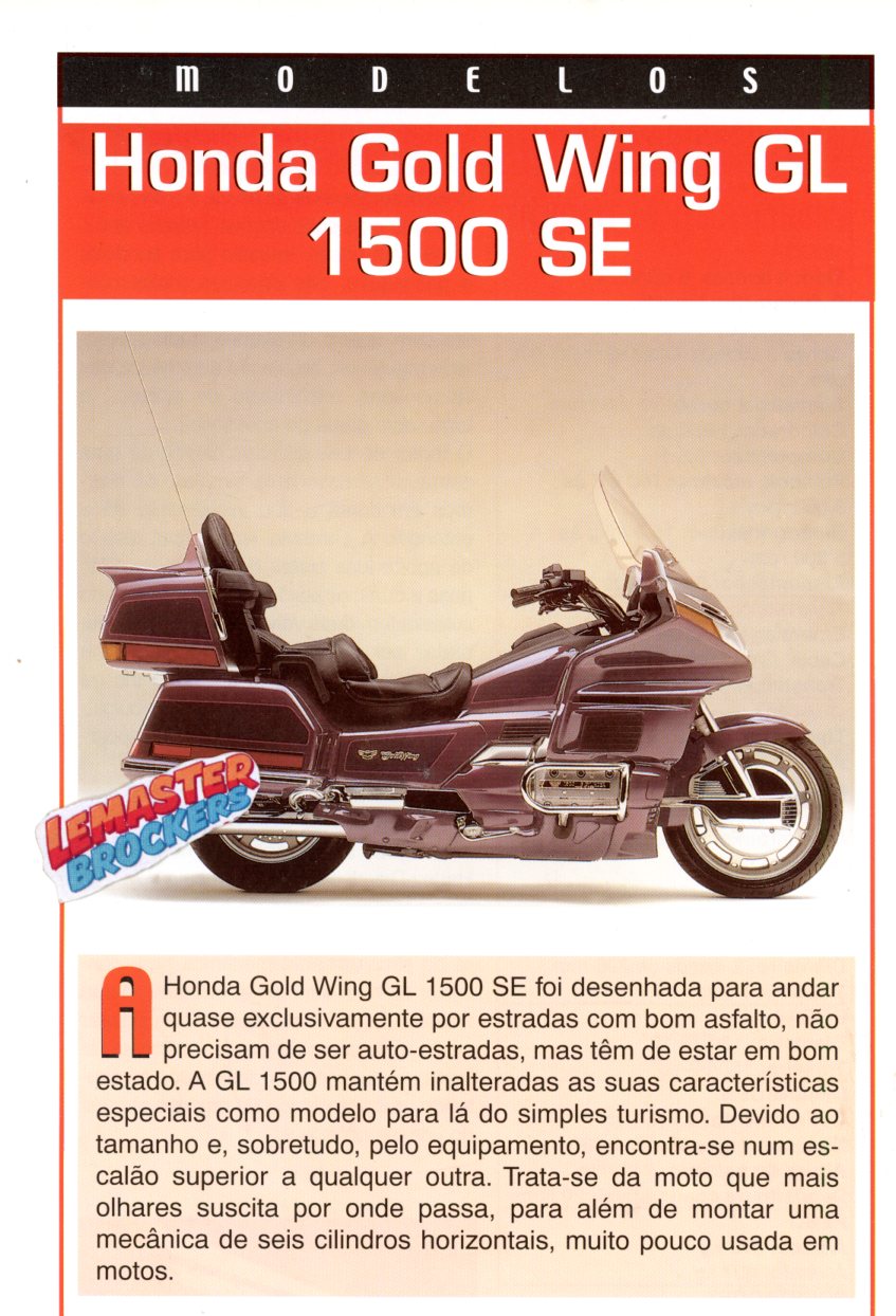FICHE MOTO HONDA GOLD WING GL1500 SE