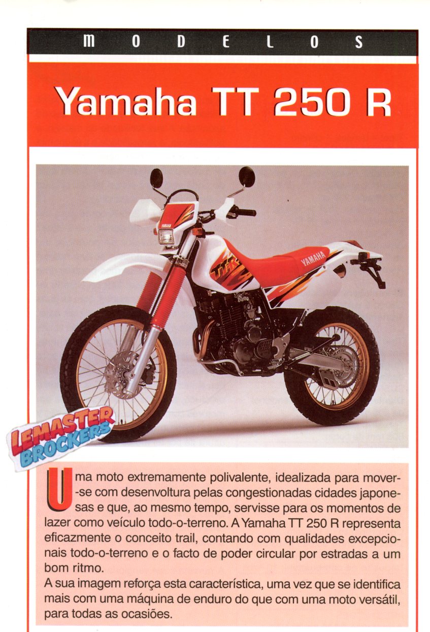 FICHE MOTO YAMAHA TT 250 R TT250R