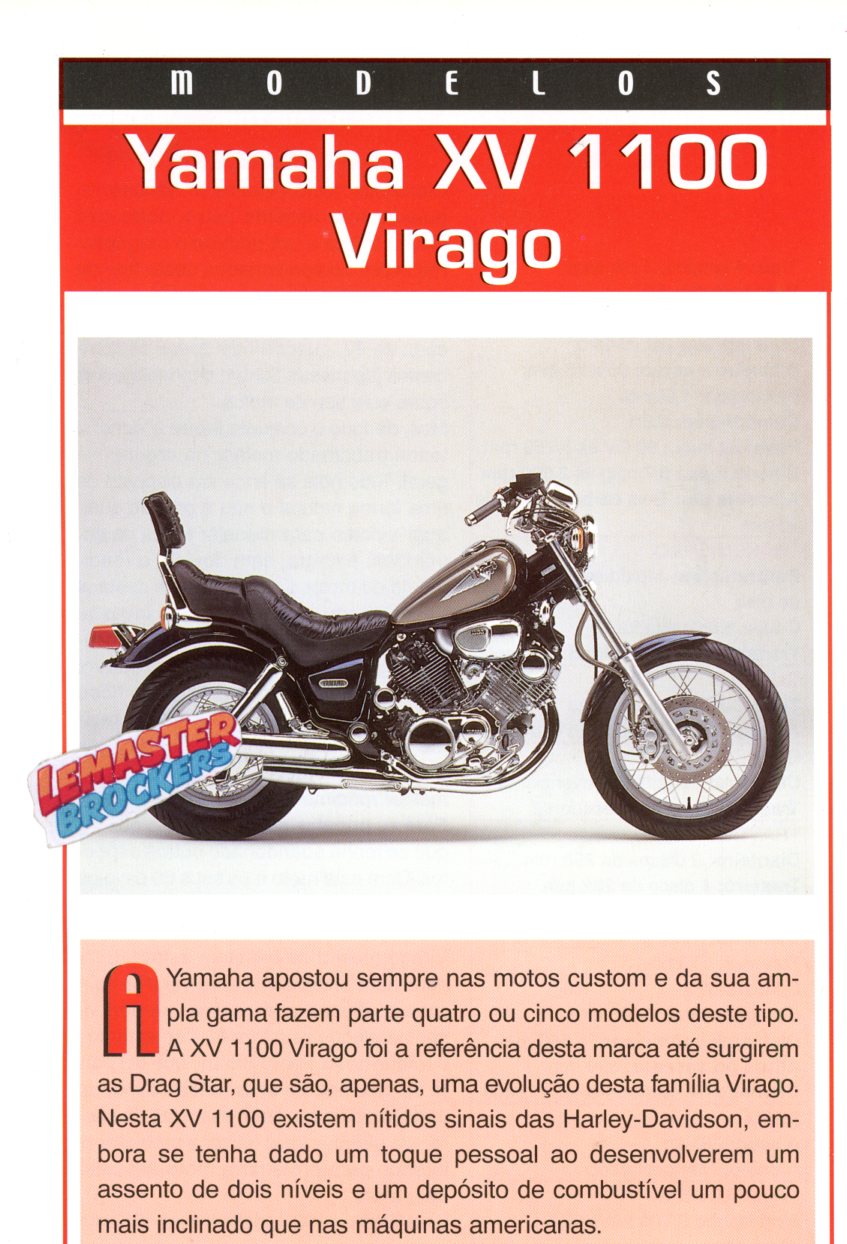 FICHE MOTO YAMAHA XV1100 VIRAGAO