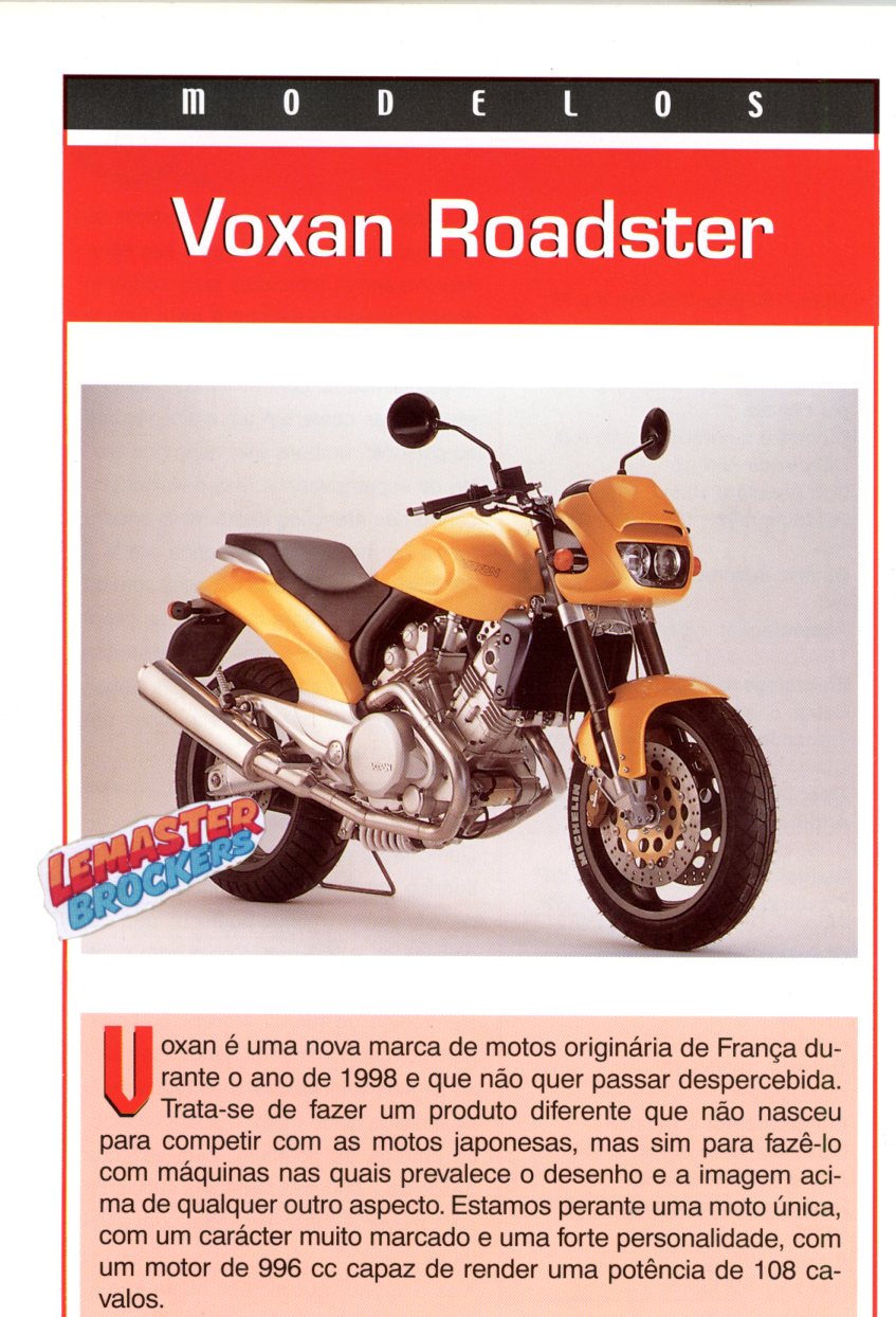 FICHE MOTO VOXAN ROADSTER