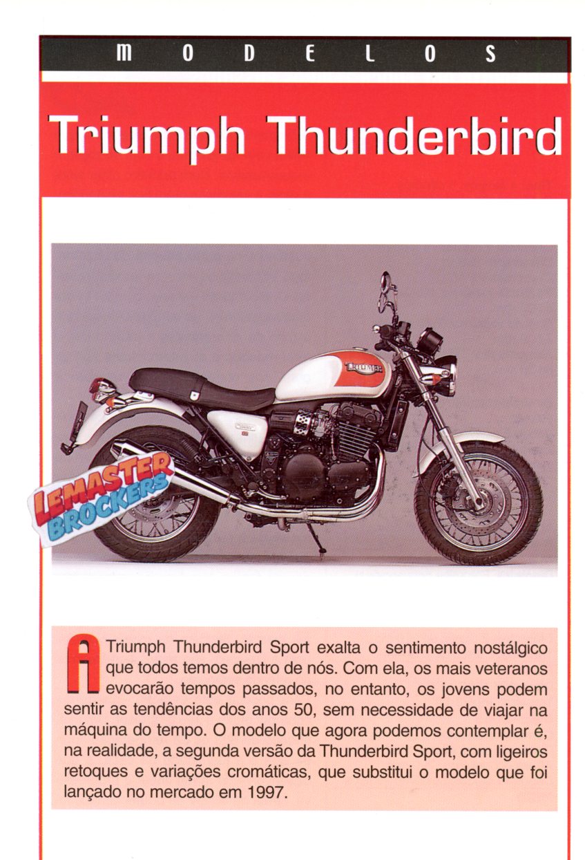FICHE MOTO TRIUMPH THUNDERBIRD