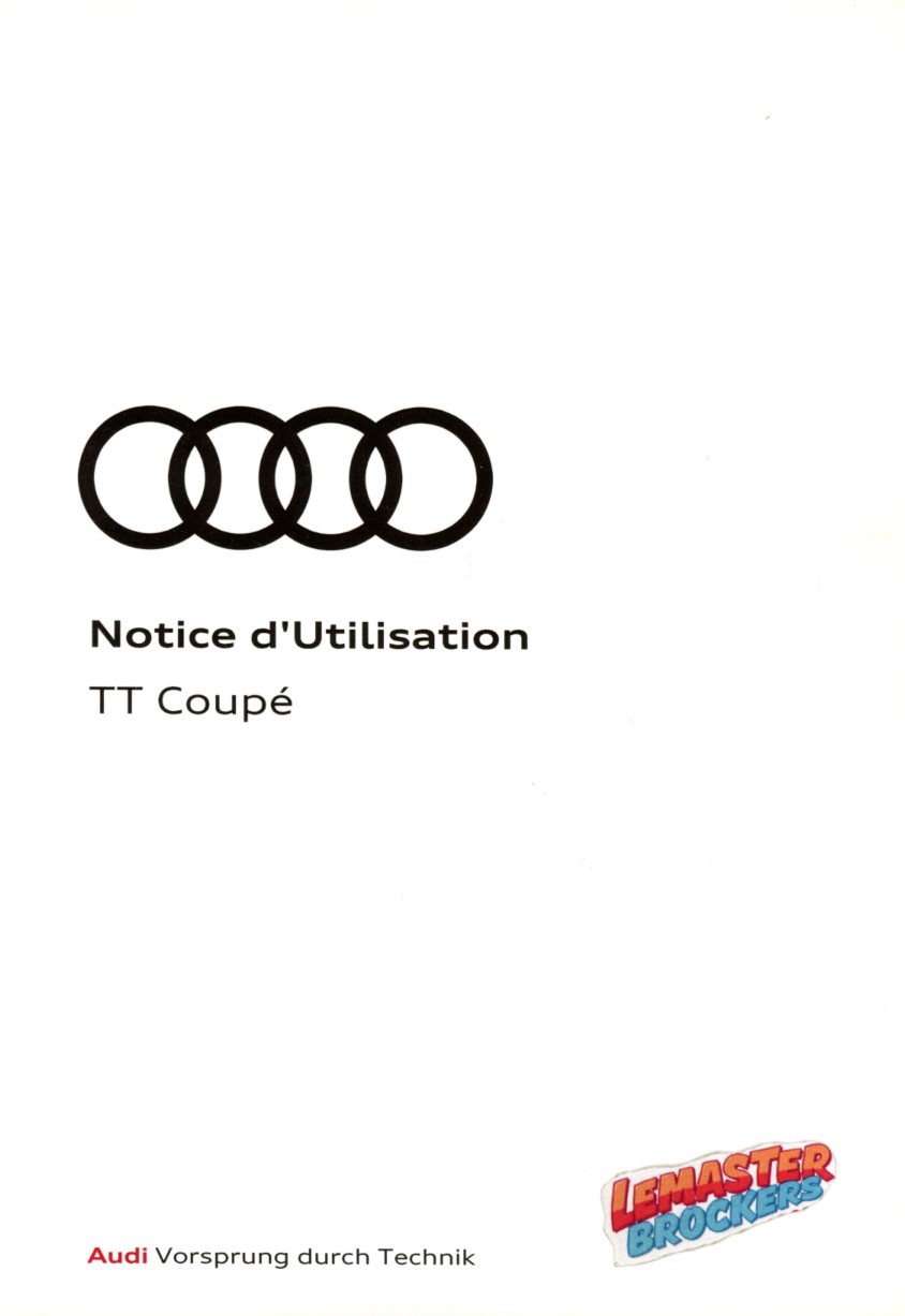 NOTICE DUTILISATION AUDI TT COUPE - EDITION 5-2017