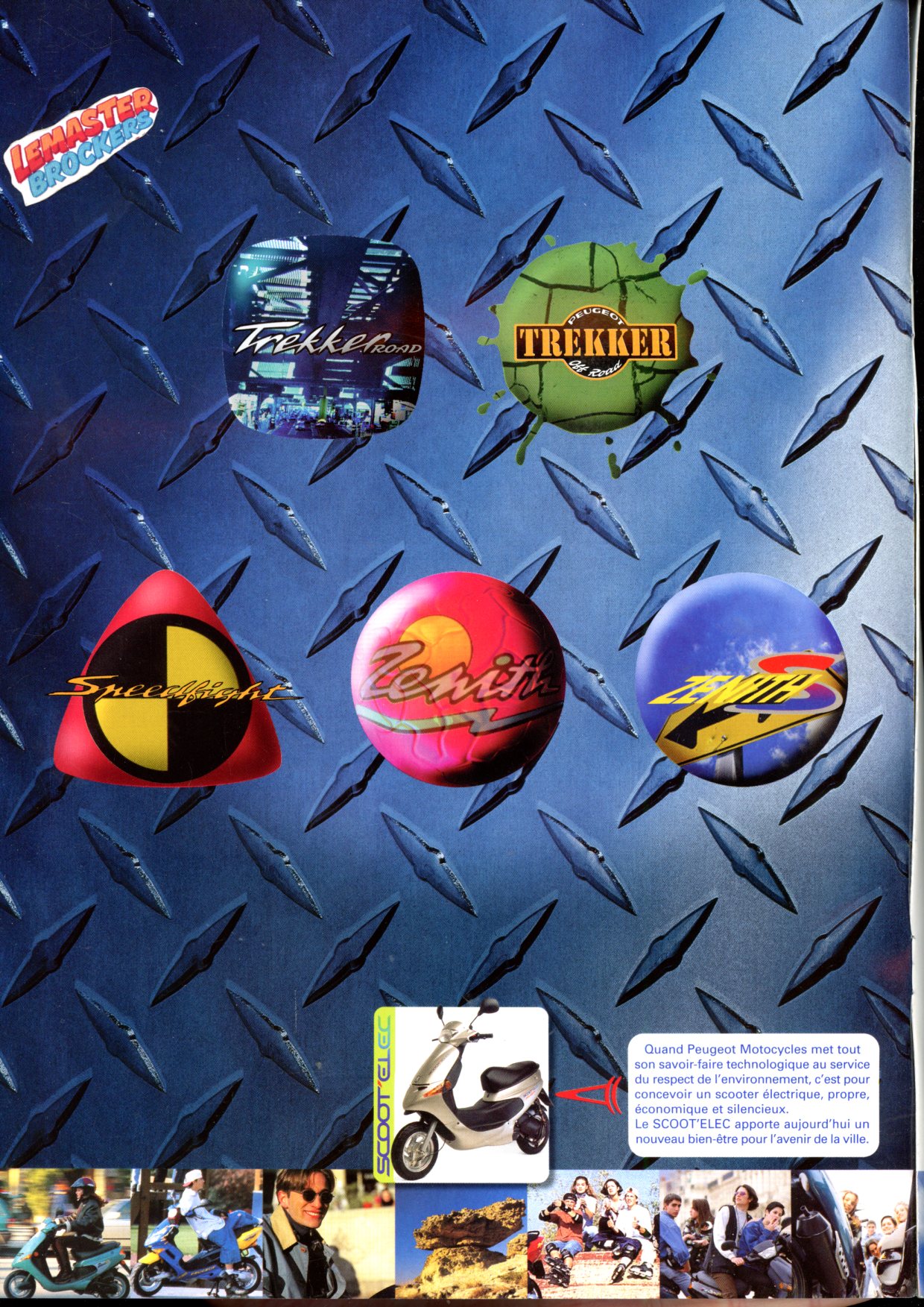 BROCHURE PEUGEOT SCOOTER TREEKER SPEEDFIGHT ZENITH