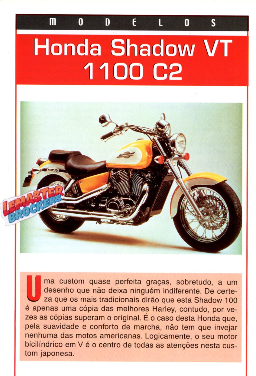 FICHE MOTO HONDA SHAWOD VT1100 C2