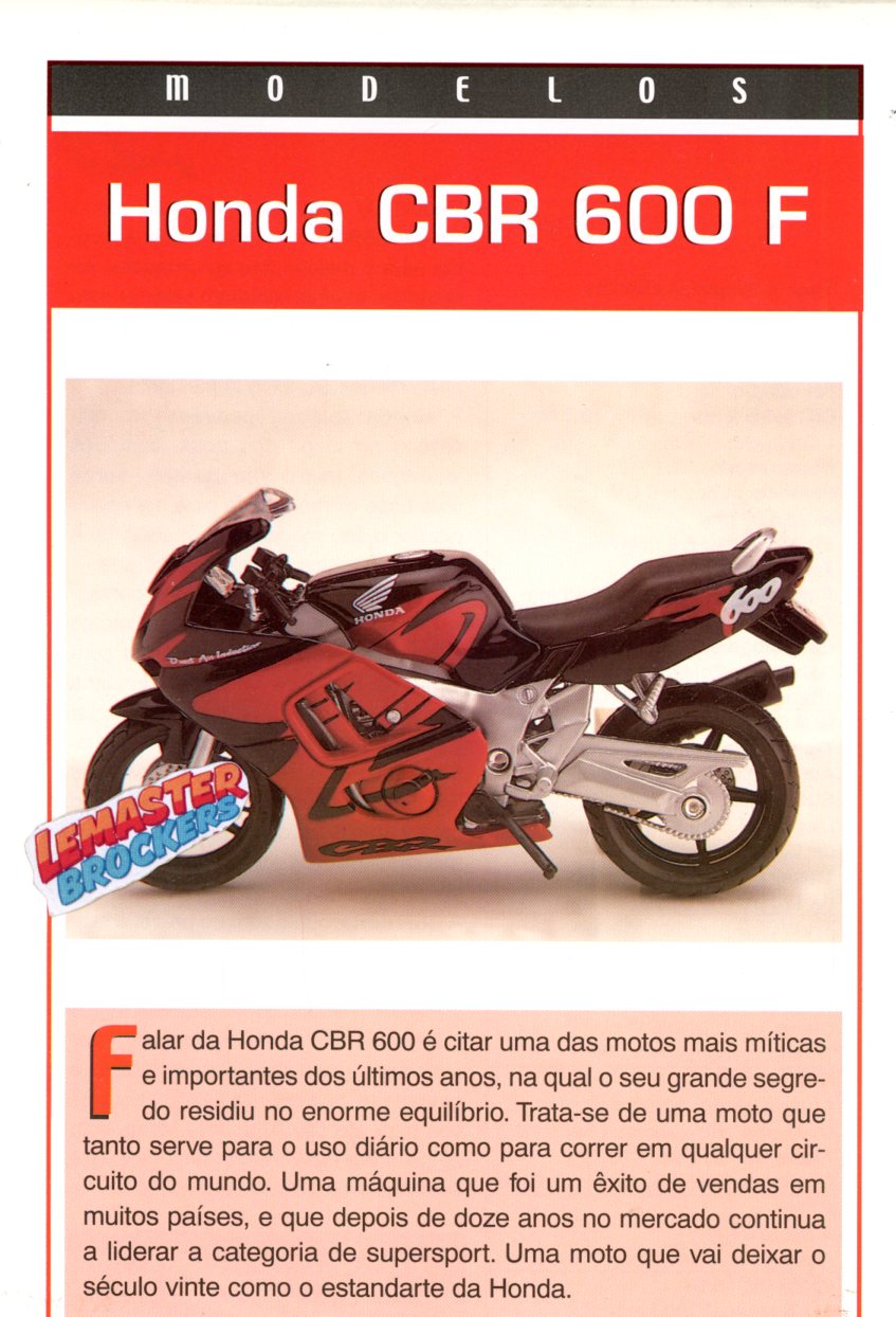 FICHE MOTO HONDA CBR 600 F