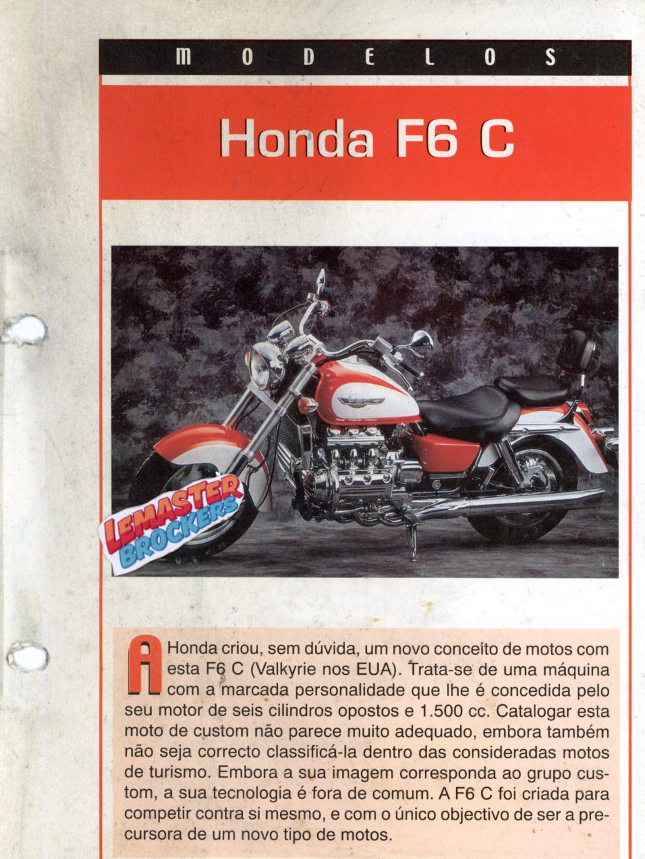 FICHE MOTO HONDA F6 C