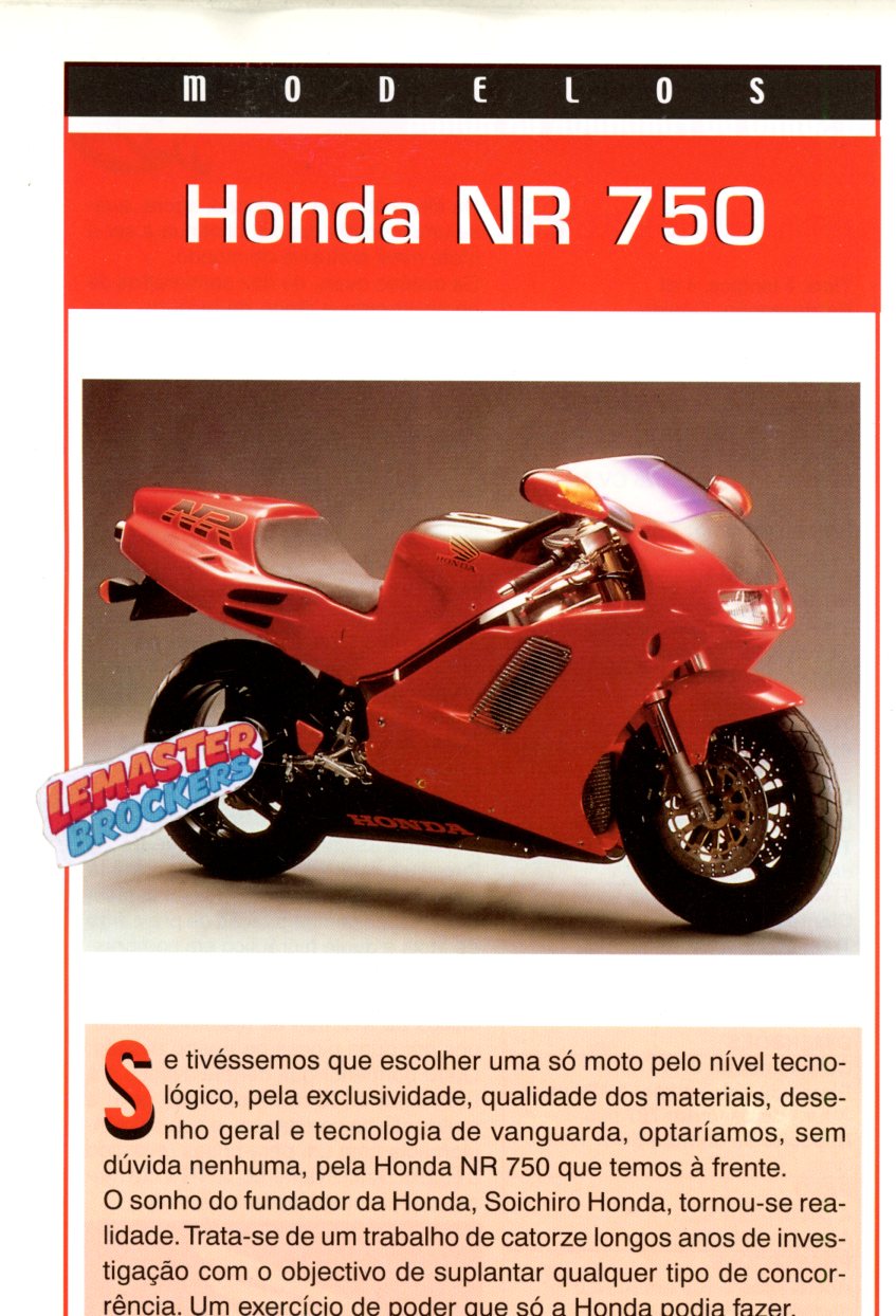 FICHE MOTO HONDA NR750