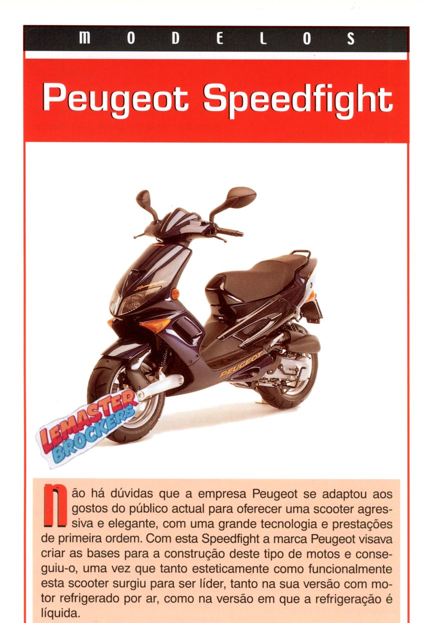 FICHE SCOOTER PEUGEOT SPEEDFIGHT