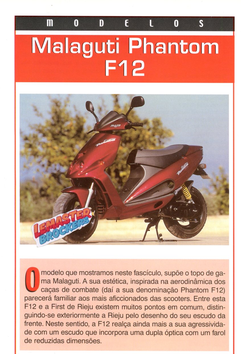 FICHE SCOOTER MALUGATI PHANTOM F12