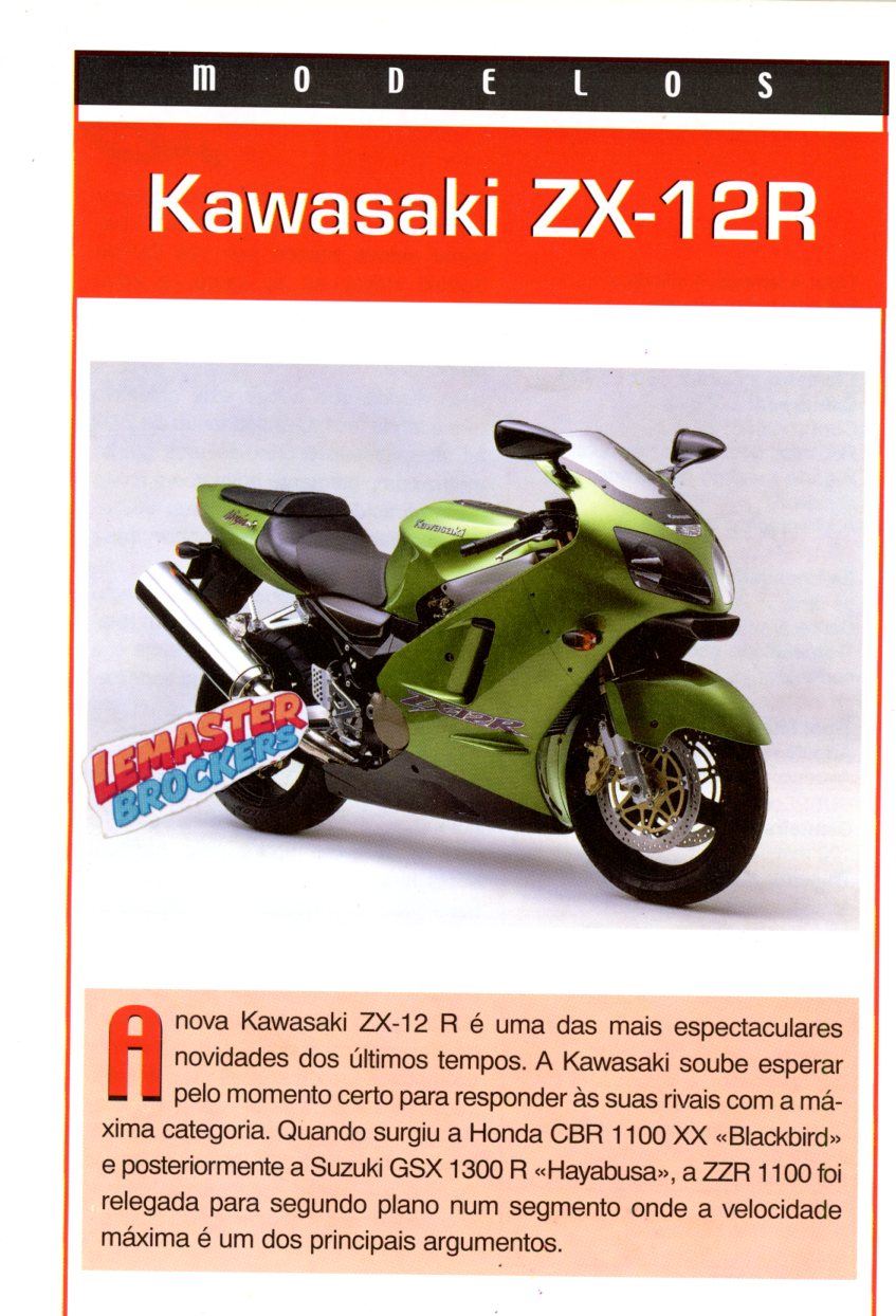 FICHE MOTO KAWASAKI ZX-12R