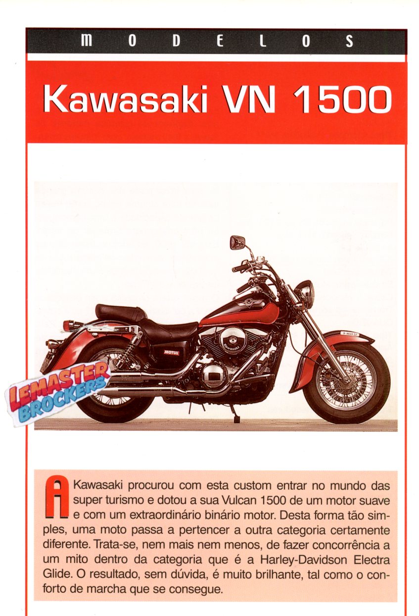 FICHE MOTO KAWASAKI VN1500